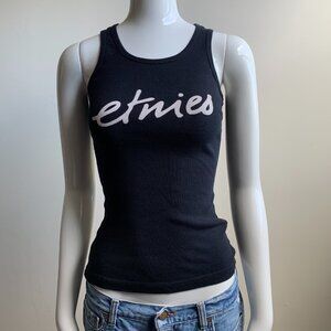 Etnies skate black ribbed cotton tank top